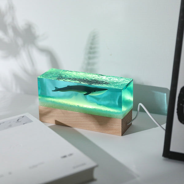 Handmade Resin Whale Ornament Material. Made for parashuteHome.