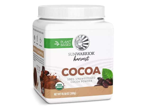 Sunwarrior Organik , Bitki Tarafından kakao bazlı, %100 yazılır 300 gram Şekersiz