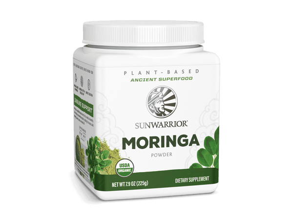 Sunwarrior Organic Moringa Powder - Moringa Tree Plant Organic Leaf, Supergreen Powder Organic Daily Green Boost, Non-GMO & 100% Raw and Vegan Moringa Supplement