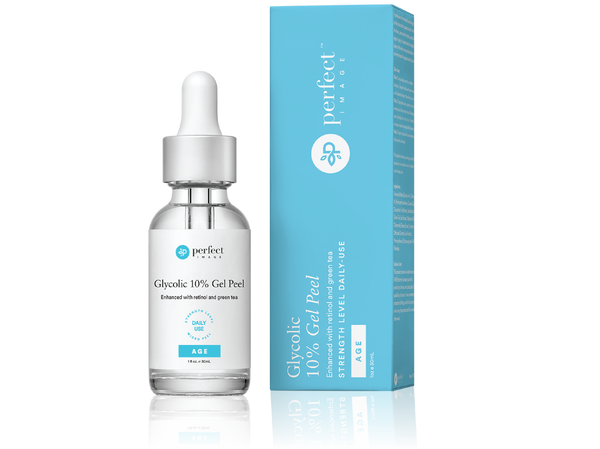 Glycolic 10% Gel Peel Enhanced with retinol and green tea - pH 3.5+, From Perfect Image