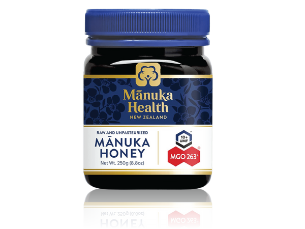Manuka Health UMF 10 + / MGO 263+ Manuka Honey (250g / 8.8oz) ، سوبرفوود ، عسل أصلي خام من نيوزيلندا