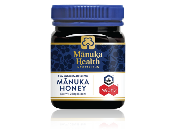 Manuka Health UMF 6 + / MGO 115+ Manuka Honey (250g / 8.8oz) ، سوبرفوود ، عسل أصلي خام من نيوزيلندا