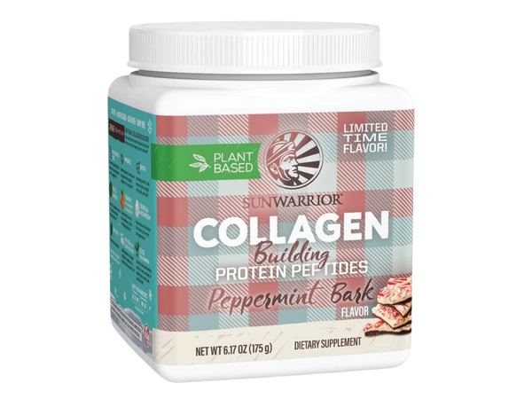Collagen Peptides Powder with Biotin & Hyaluronic Acid | Vegan Protein Powder for Skin Hair Nail Support Plant Based Keto Non GMO Gluten Free | Peppermint 175 G Collagen Powder